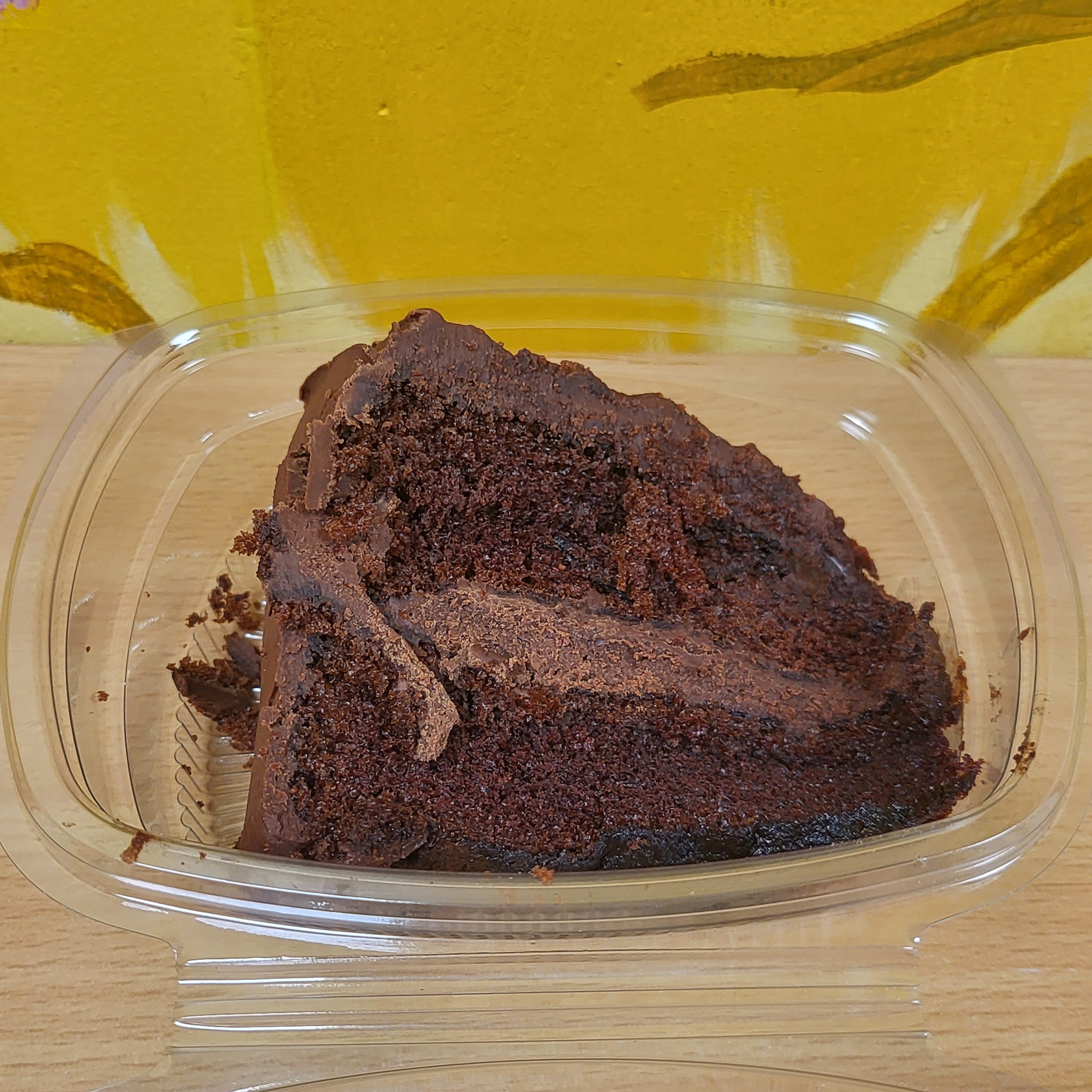 Chocolate fudge cake slice