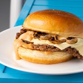 Mushroom Beef Burger New