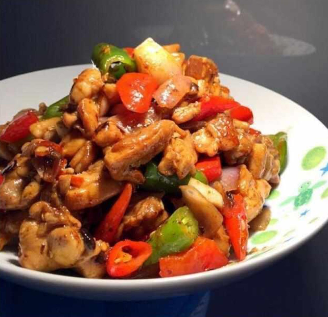Stir Fried Vegan Chicken with Black Bean Sauce 豉椒素鸡