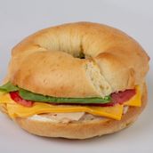 Turkey Cheddar Stack Bagel 