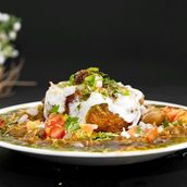 Aloo Tikki Channa Chaat