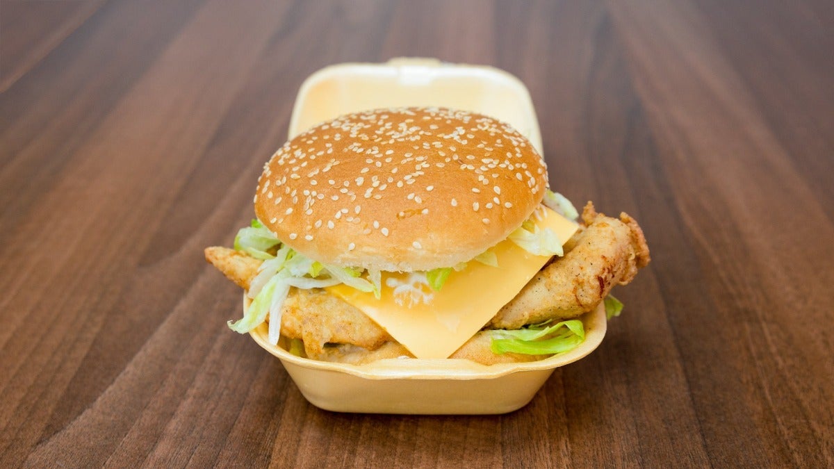 Chicken fillet burger