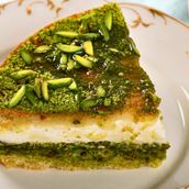 Pistachio Ashta Pie
