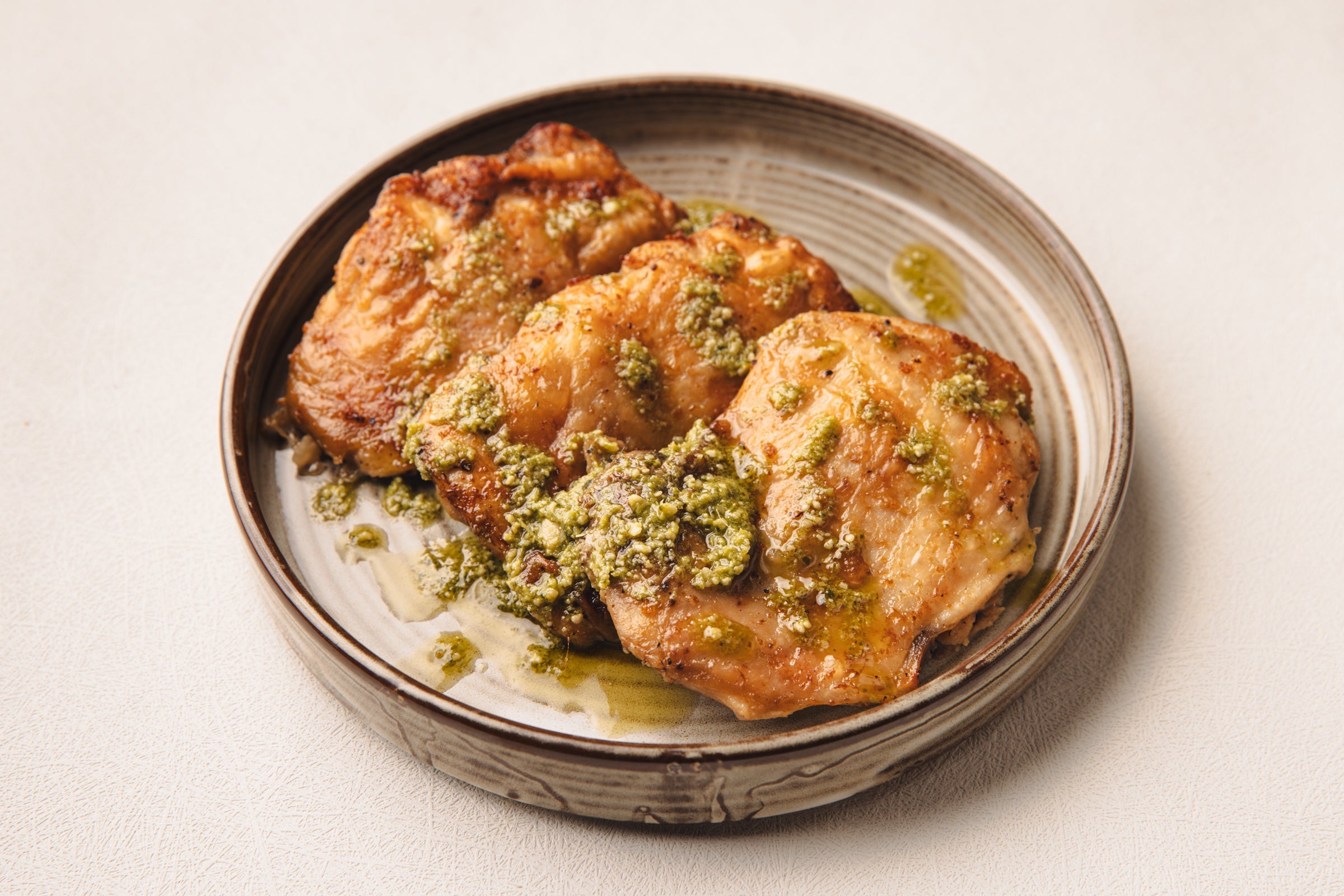 Basil & Pine Nut Pesto Boneless Chicken Thighs