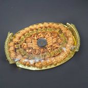 ARABIC SWEETS GOLDEN TRAY - LARGE