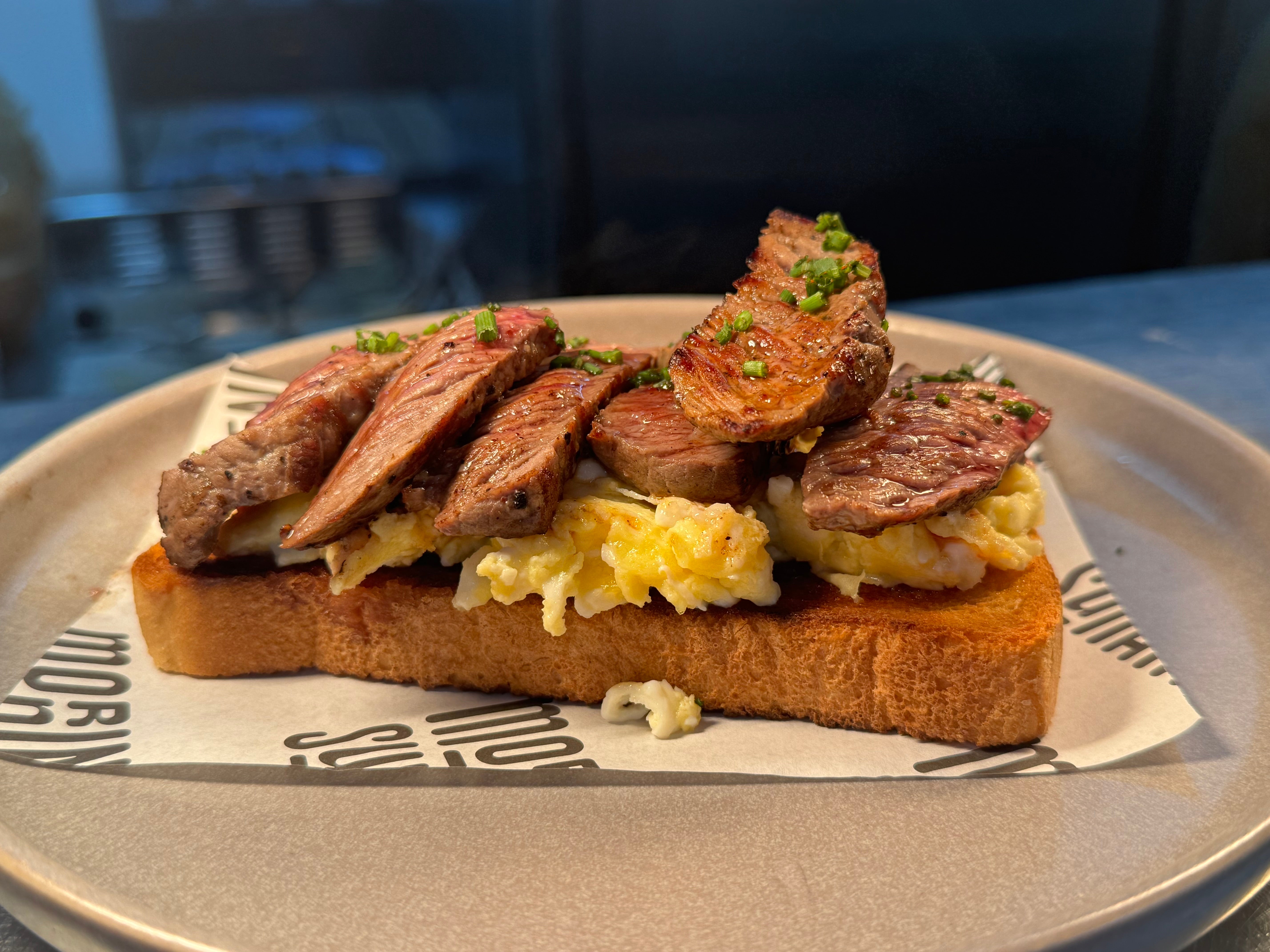 Steak and Scrambled Eggs