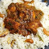Ghee Rice With Chicken Curry Combo