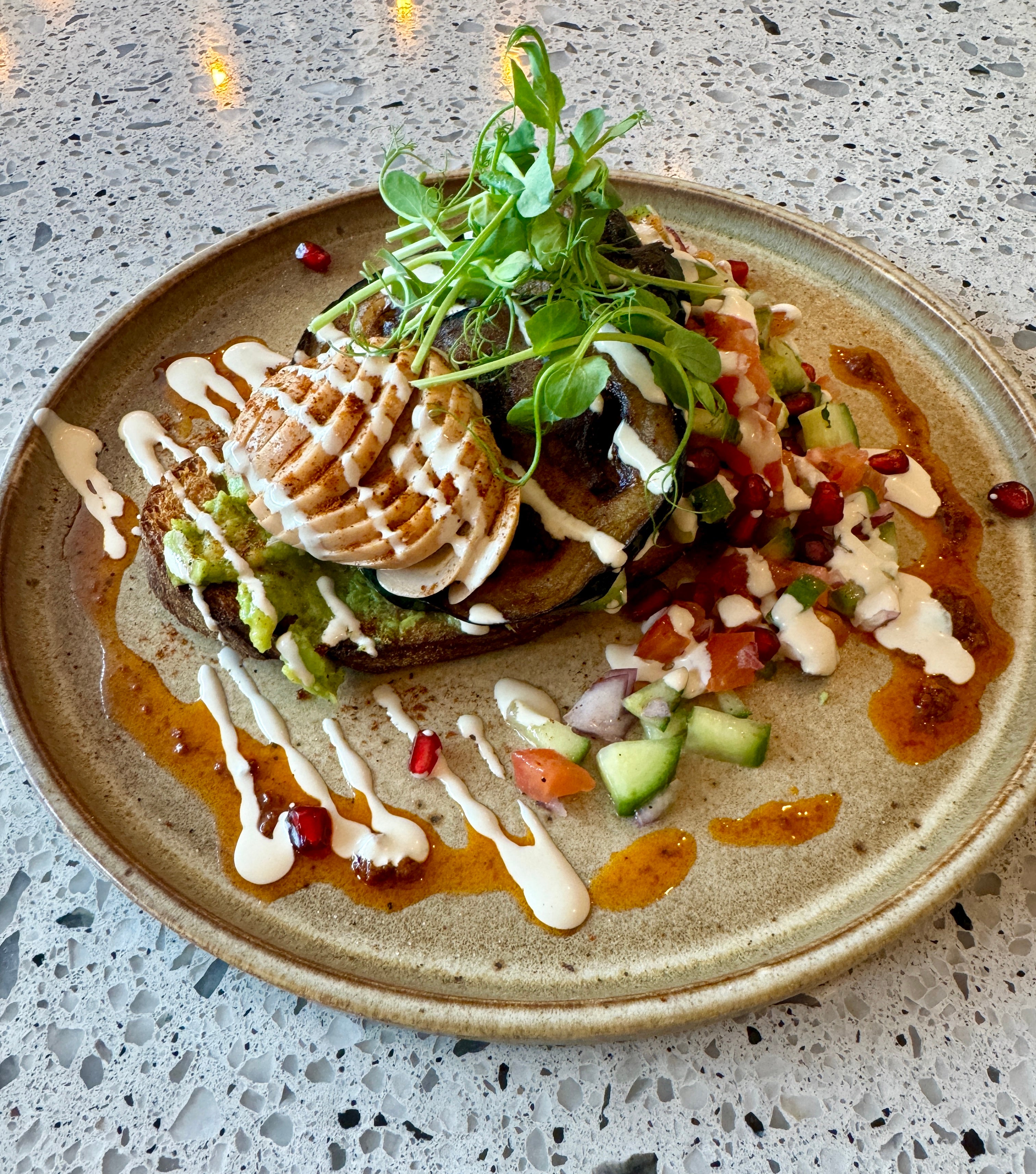 Sabich Sourdough Toast