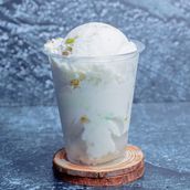 Medium pistachio milk ice cream