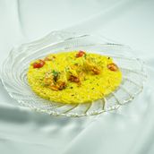 Risotto Milanese e Gamberetti e Zucchine