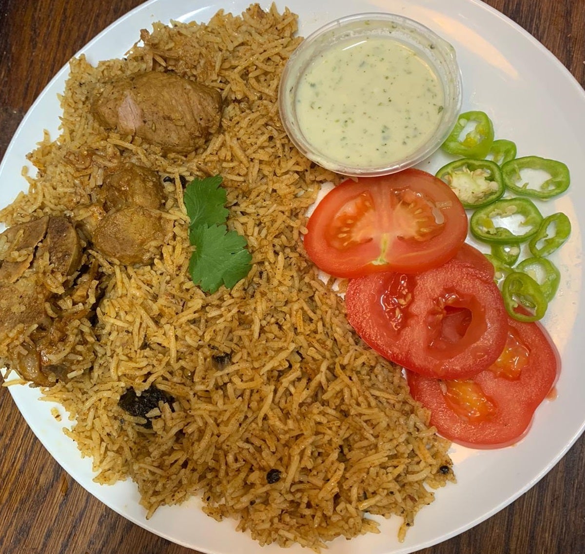 Chicken Pulao ( Chicken Mandi Rice) with free yogurt mint sauce