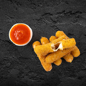 Fried Melted Mozzerala  with Tomato Sauce