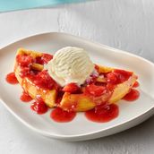 Half Belgian Waffles Strawberry