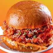 Korean Fire Chicken Burger