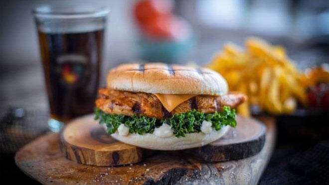 Flame Grilled Chicken Burger