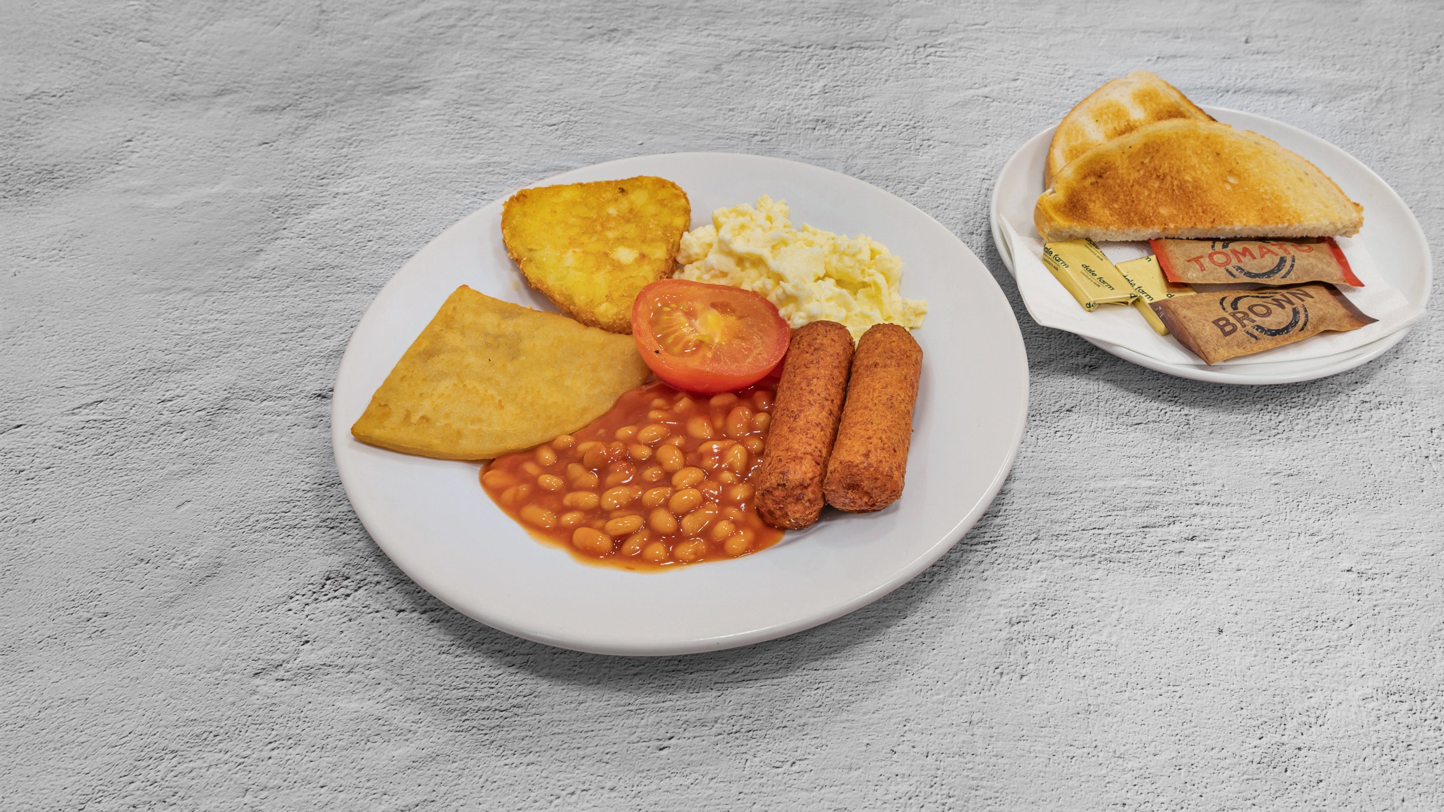 Full Scottish Veggie Breakfast