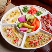 Mixed appetizerz plate
