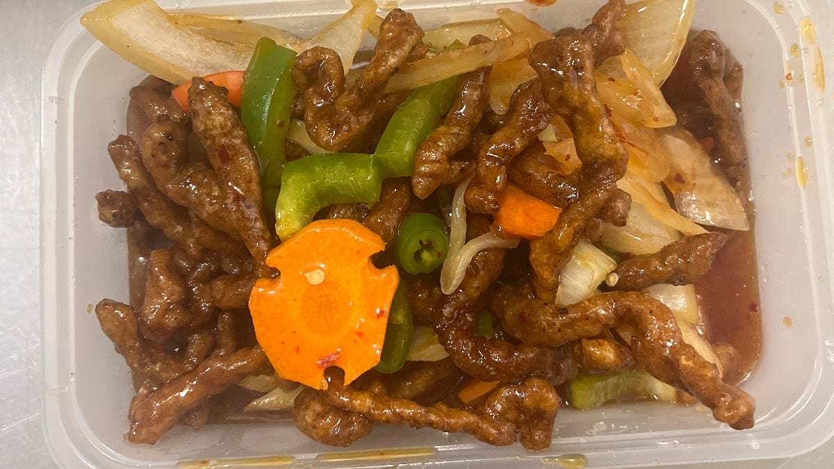 Crispy Shredded Beef with Kung Po Sauce