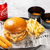 Grilled Chicken Burger Combo 