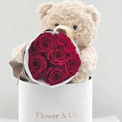 Eternal Bloom Beige Bear