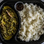 Veg Laing With Rice Meal