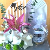 graduation acrylic arrangement 