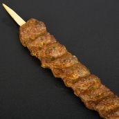 Mince Lamb Kabab Skewer Cooked