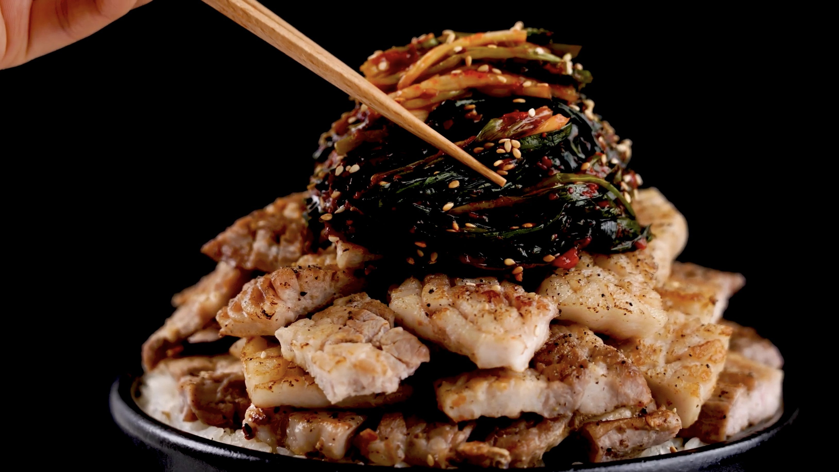 Spring Onion Kimchi Explosion With Rice