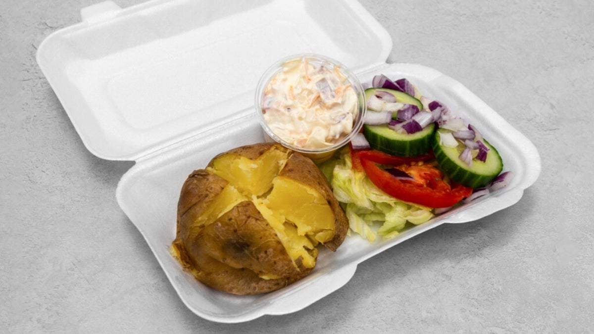 Cheese and Beans Baked Potato