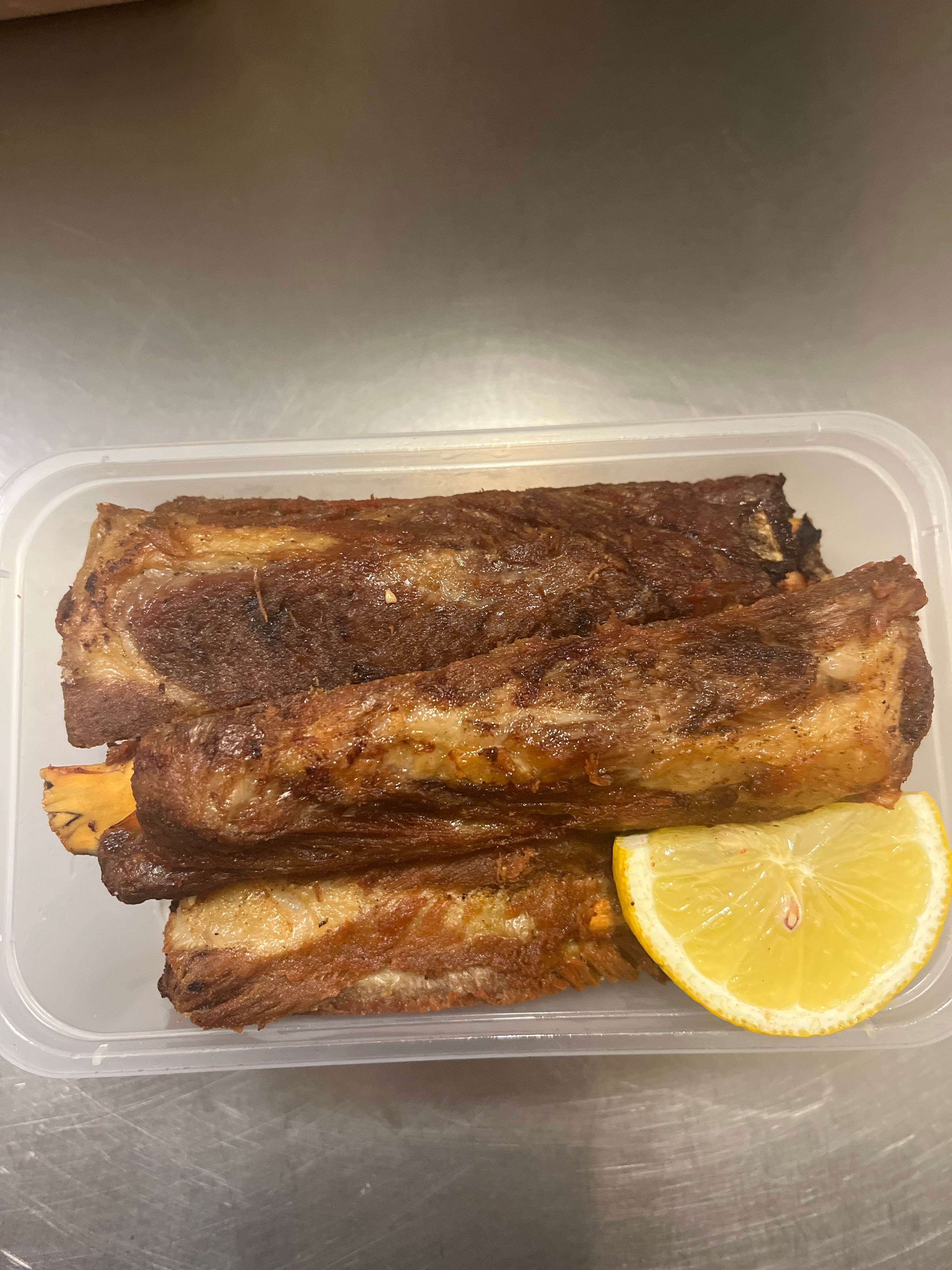 Barbecued Spare Ribs with Lemon (Dry)