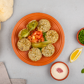 Stuffed Falafel With Cheese Dish