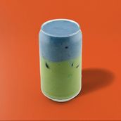 Blueberry Foam Matcha