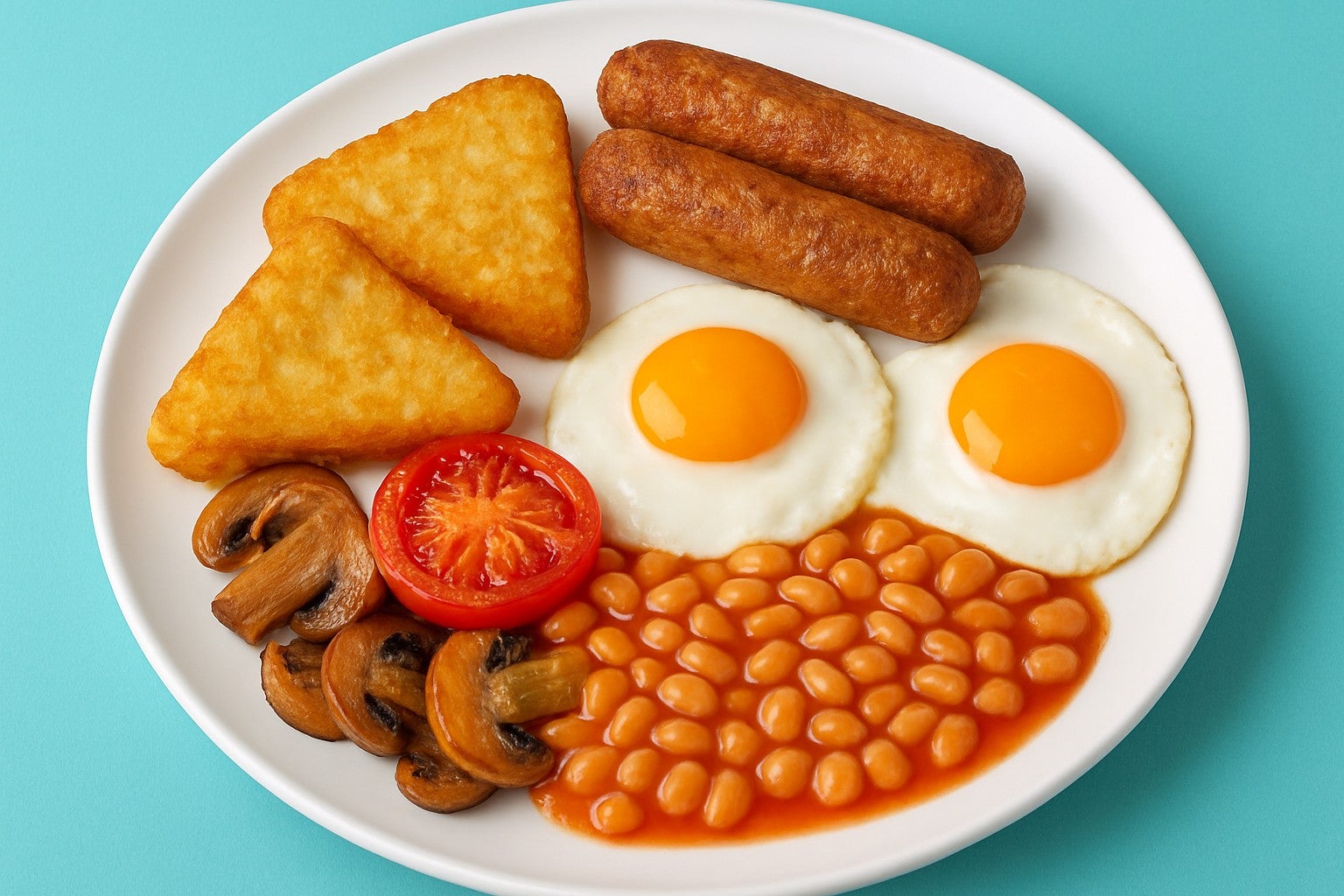 Large Vegetarian Fry-Up