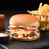 Spicy Beef Burger Meal