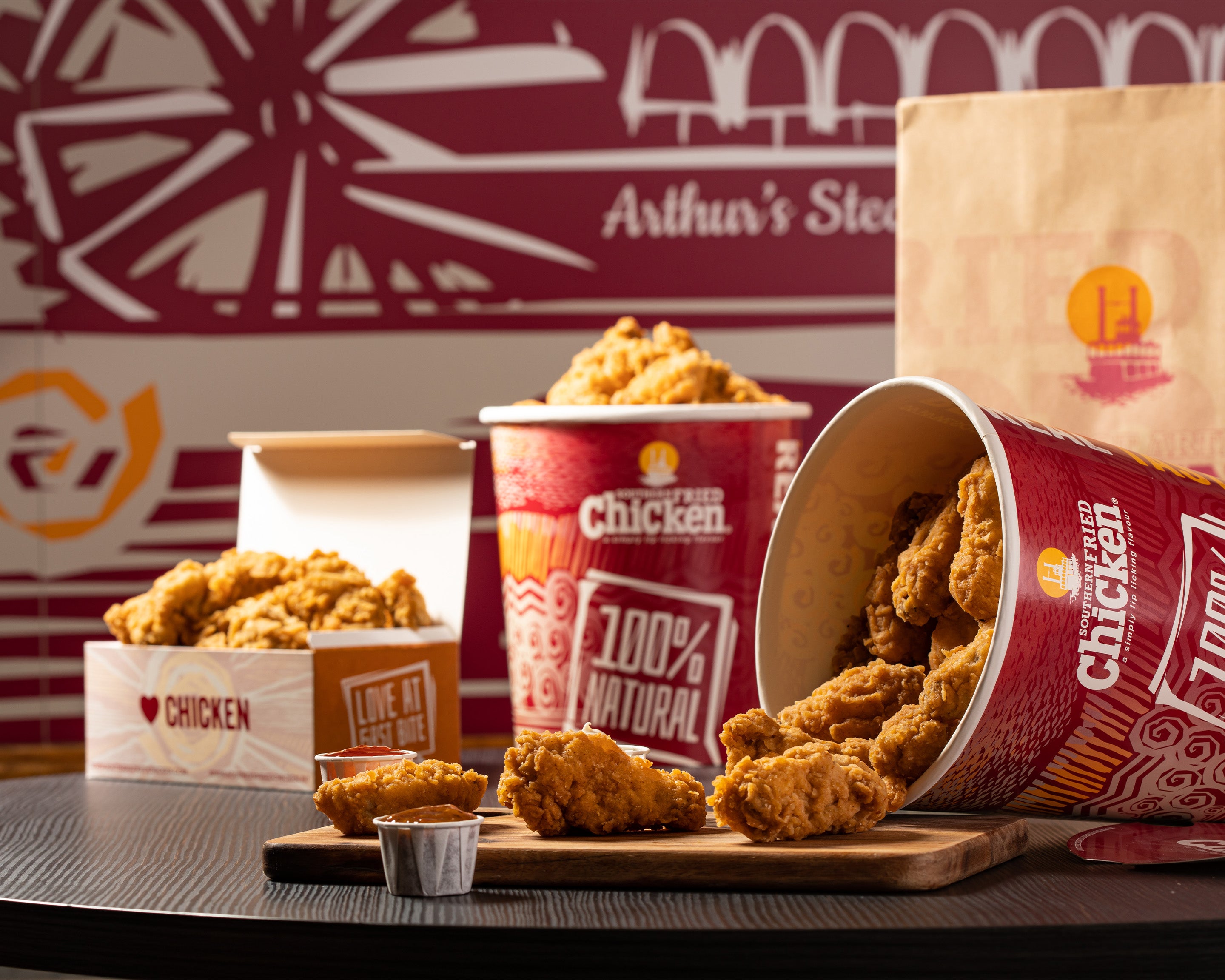 Southern Fried Chicken, Pizzas
