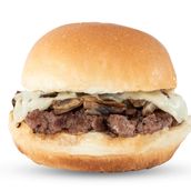 BB's Mushroom Swiss Burger