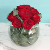 Red Rose Vase