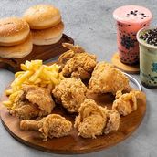 7 Pcs Fried Chicken with Bubble Tea