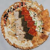 Plate of cut pastries 6 KWD