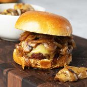 Sweet Mushroom Burger Beef Combo