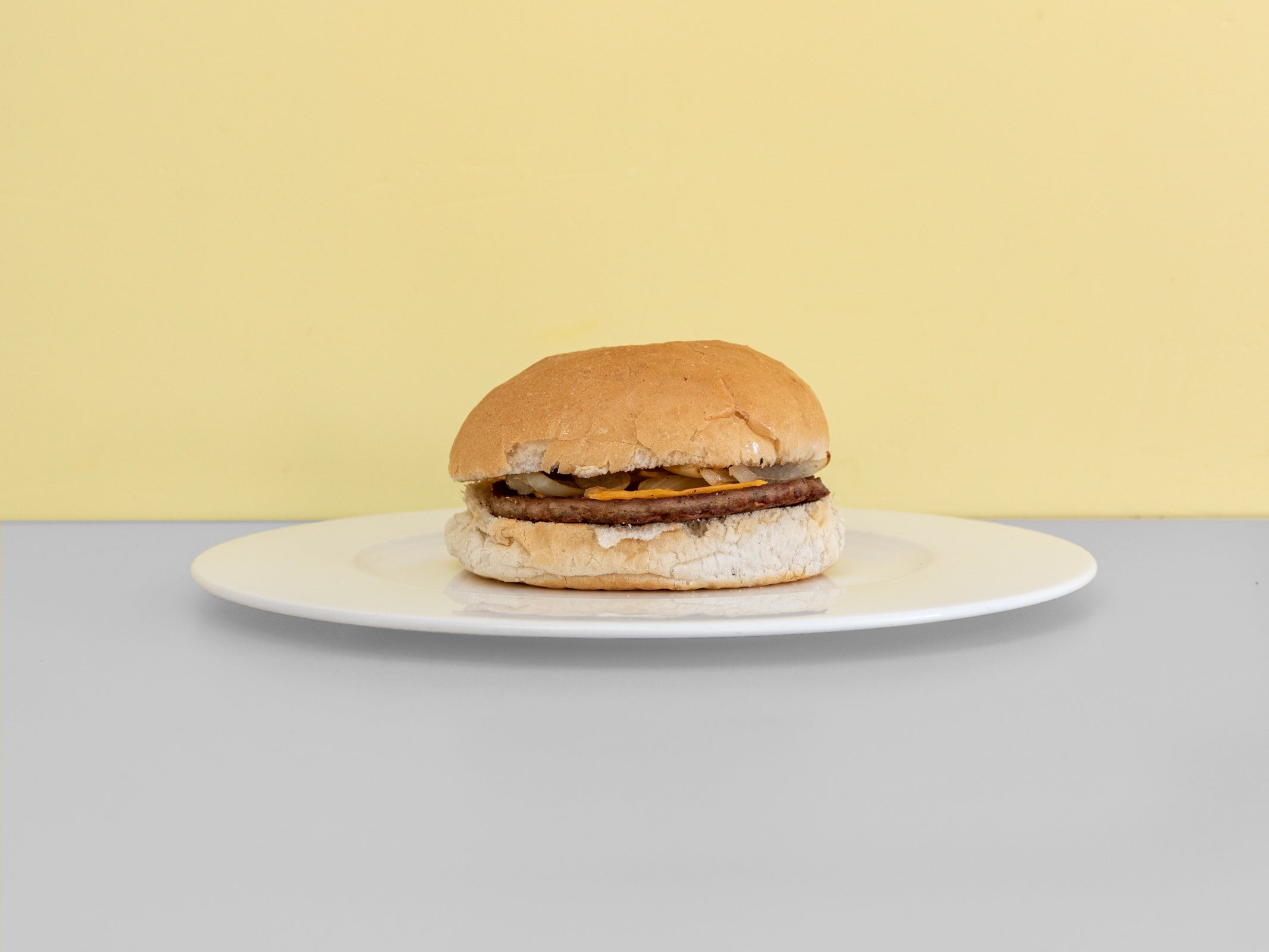 Cheeseburger and Fried Onions