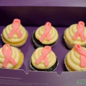 Cancer Awareness Cupcakes - Box of 6
