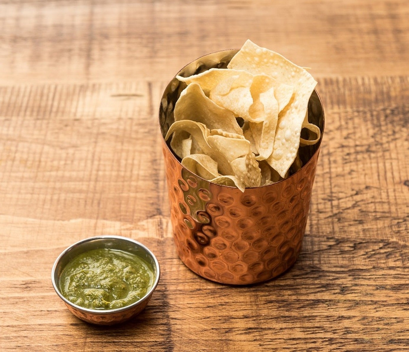 Smashed Masala Popadums