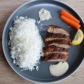 Herb Beef Tender with Alfredo Sauce Meal