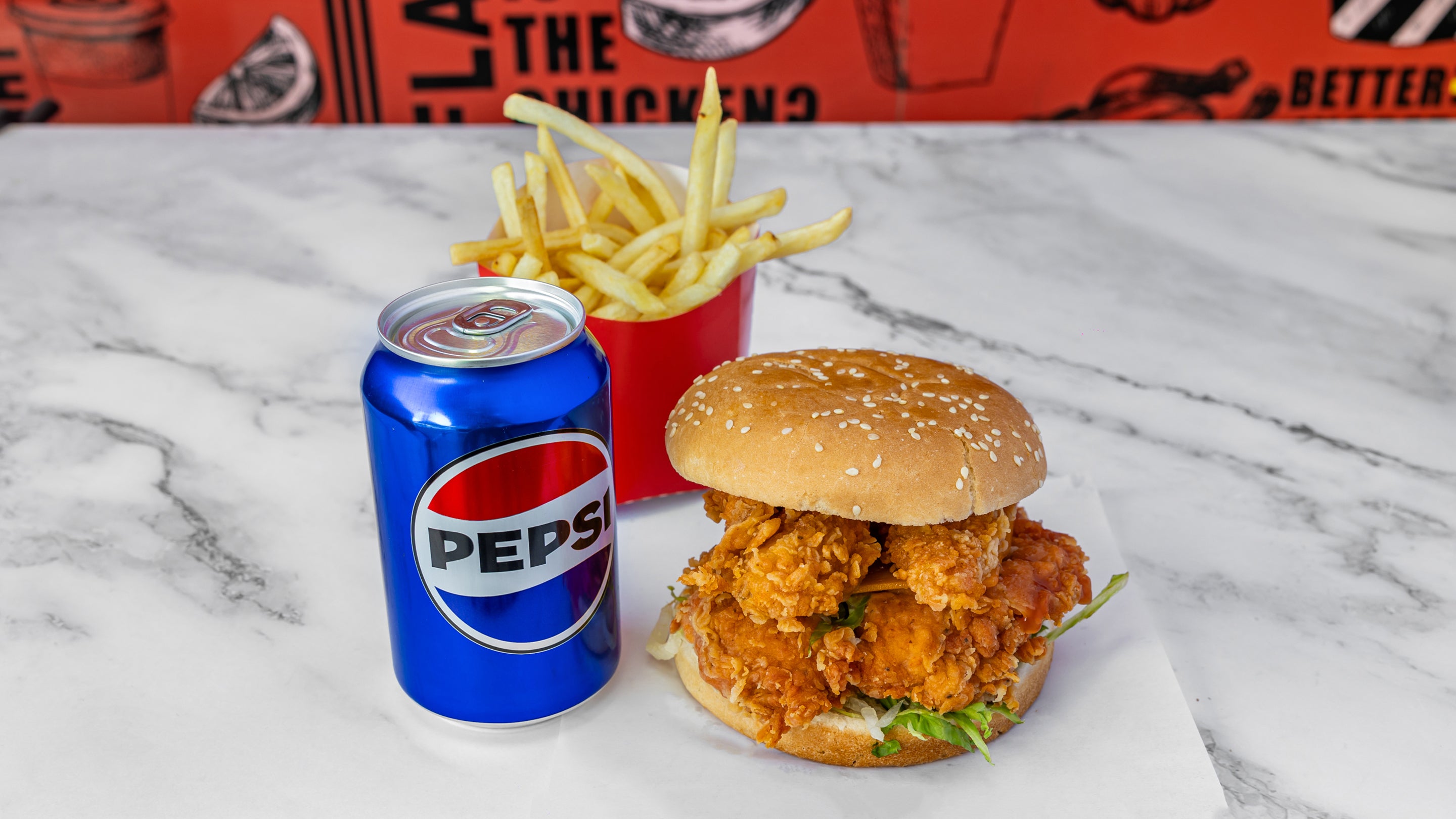 Krispyz Mega Strip Burger Meal