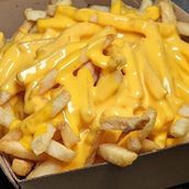 French fries with cheese 