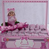 Pink Wrapped Baby Chocolate Figurine F 17815
