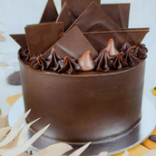 Dark Chocolate Ganache Cake