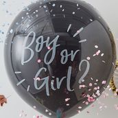 A Large Balloon With The Words Of A Boy Or Girl