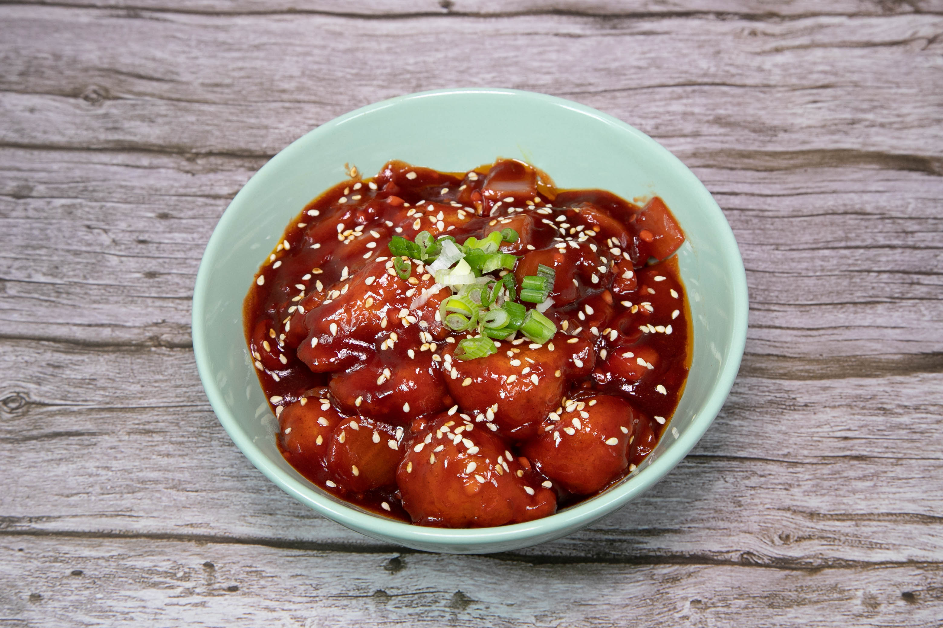 Sticky Sesame Popcorn Mock ‘Chicken’ (VE) 爆谷素鸡